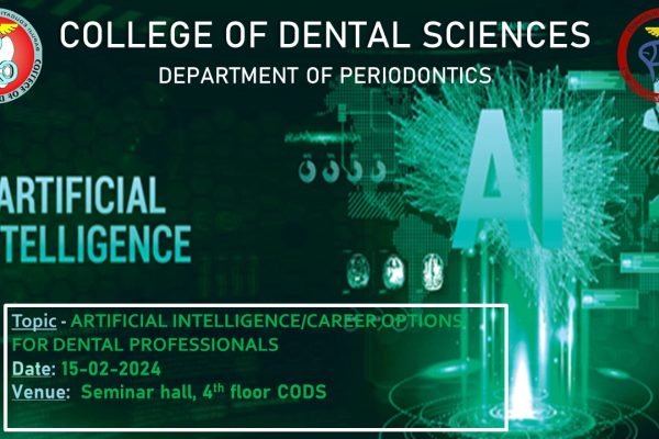 ARTIFICIAL INTELLIGENCE/CAREER OPTIONS FOR DENTAL PROFESSIONALS 15-02-2024